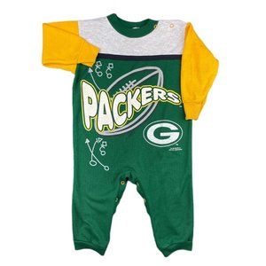 Vintage Green Bay packers sweatshirt romper